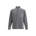 Cotton long-sleeved polo shirt