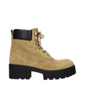 Brown suede ankle boots