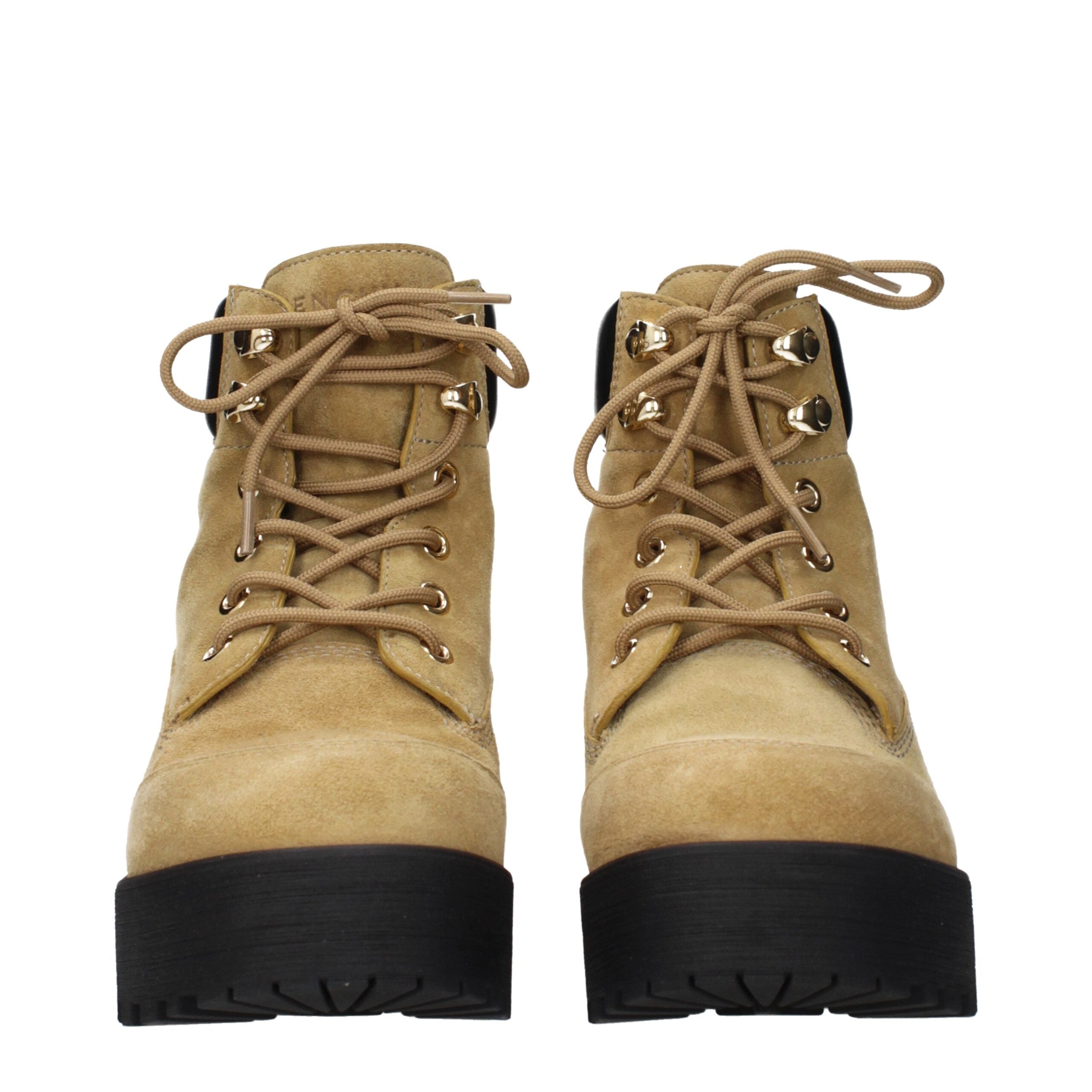 Brown suede ankle boots