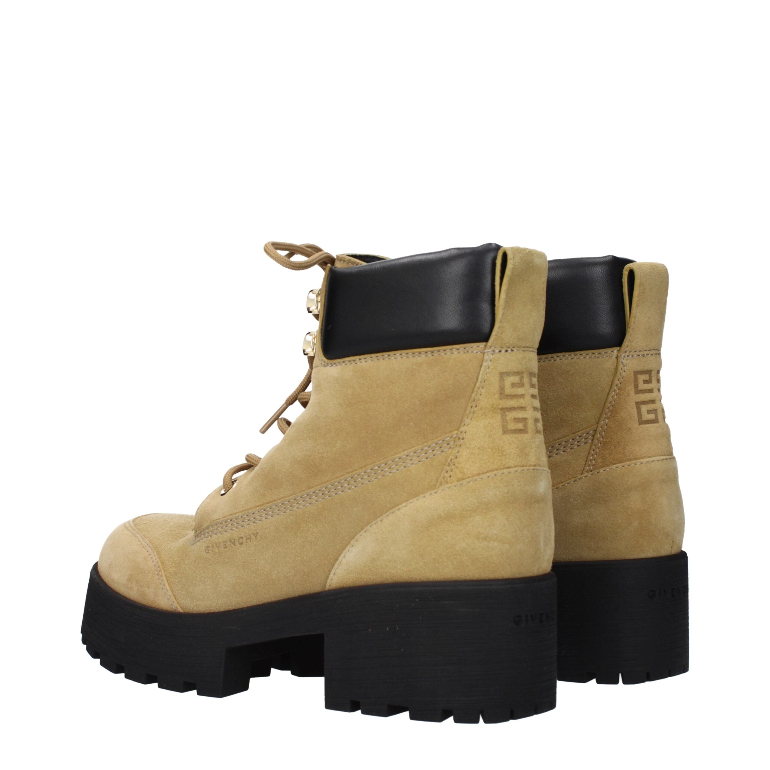 Brown suede ankle boots