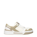 White fabric sneakers