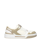 White fabric sneakers