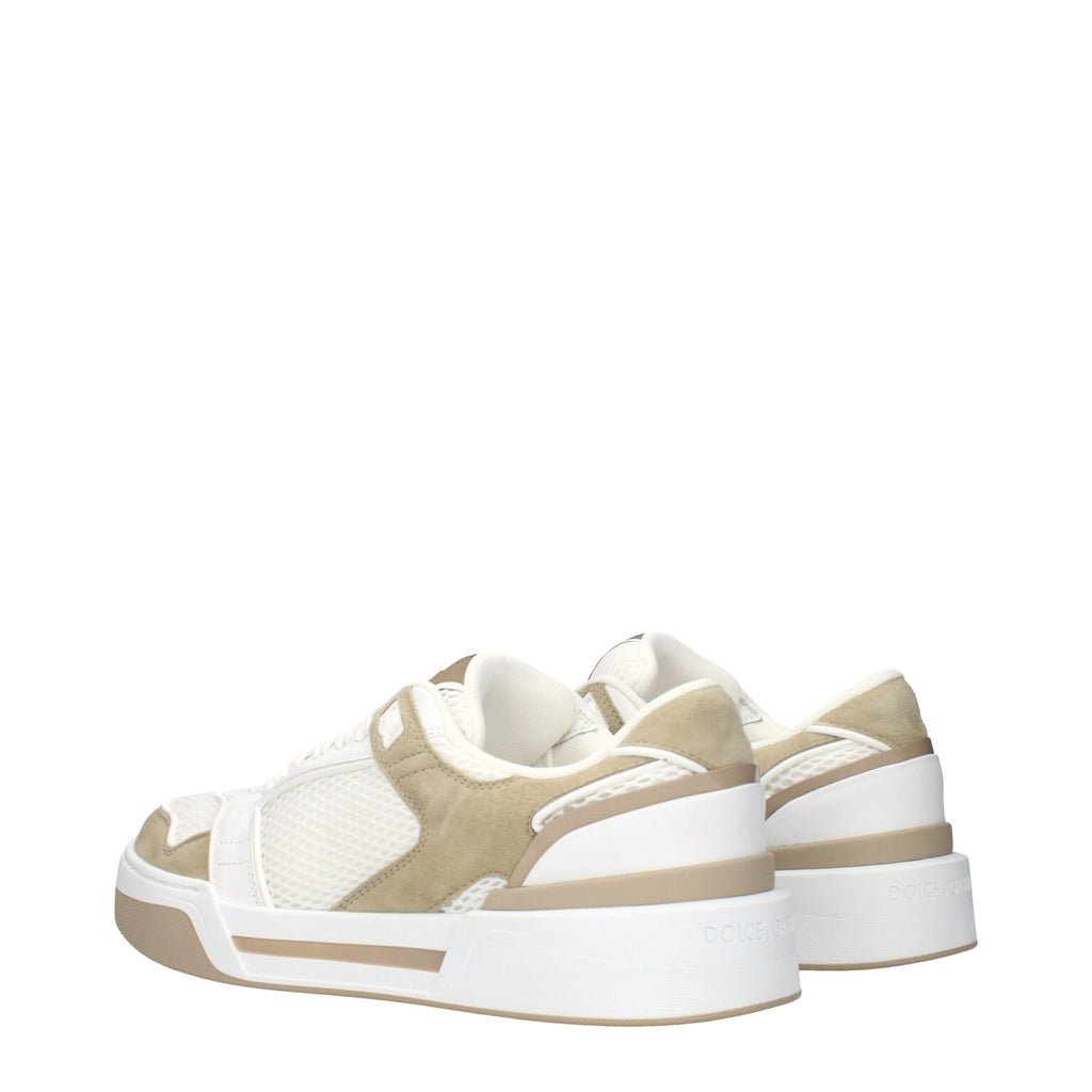 White fabric sneakers