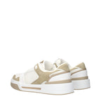 White fabric sneakers