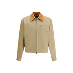 Giacca beige con colletto