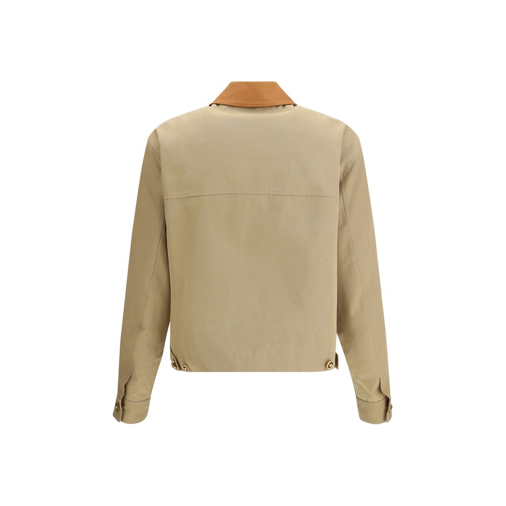 Giacca beige con colletto
