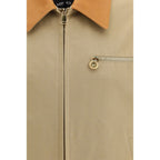 Giacca beige con colletto