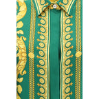 Camicia in seta bicolore