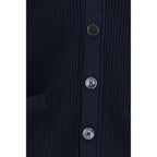 Cardigan con scollo a V in cotone