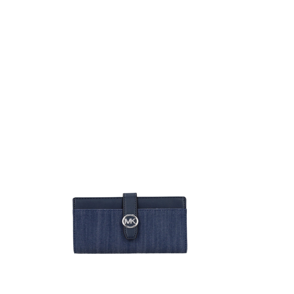 Blue fabric wallet